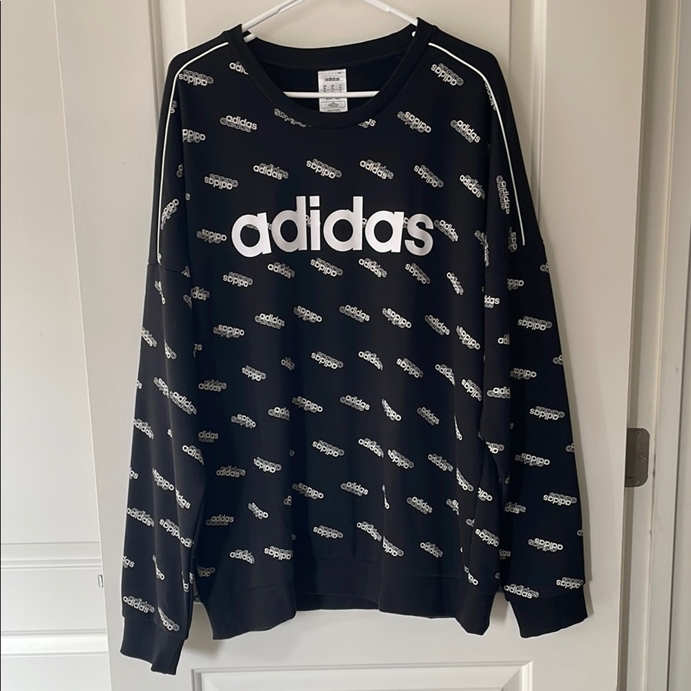 Adidas Men's Black Logo Sweater